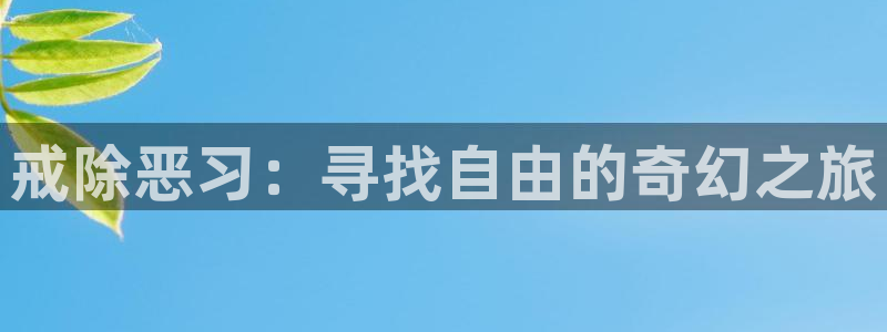 羞羞羞羞羞漫画：戒除恶习：寻找自由的奇幻之旅